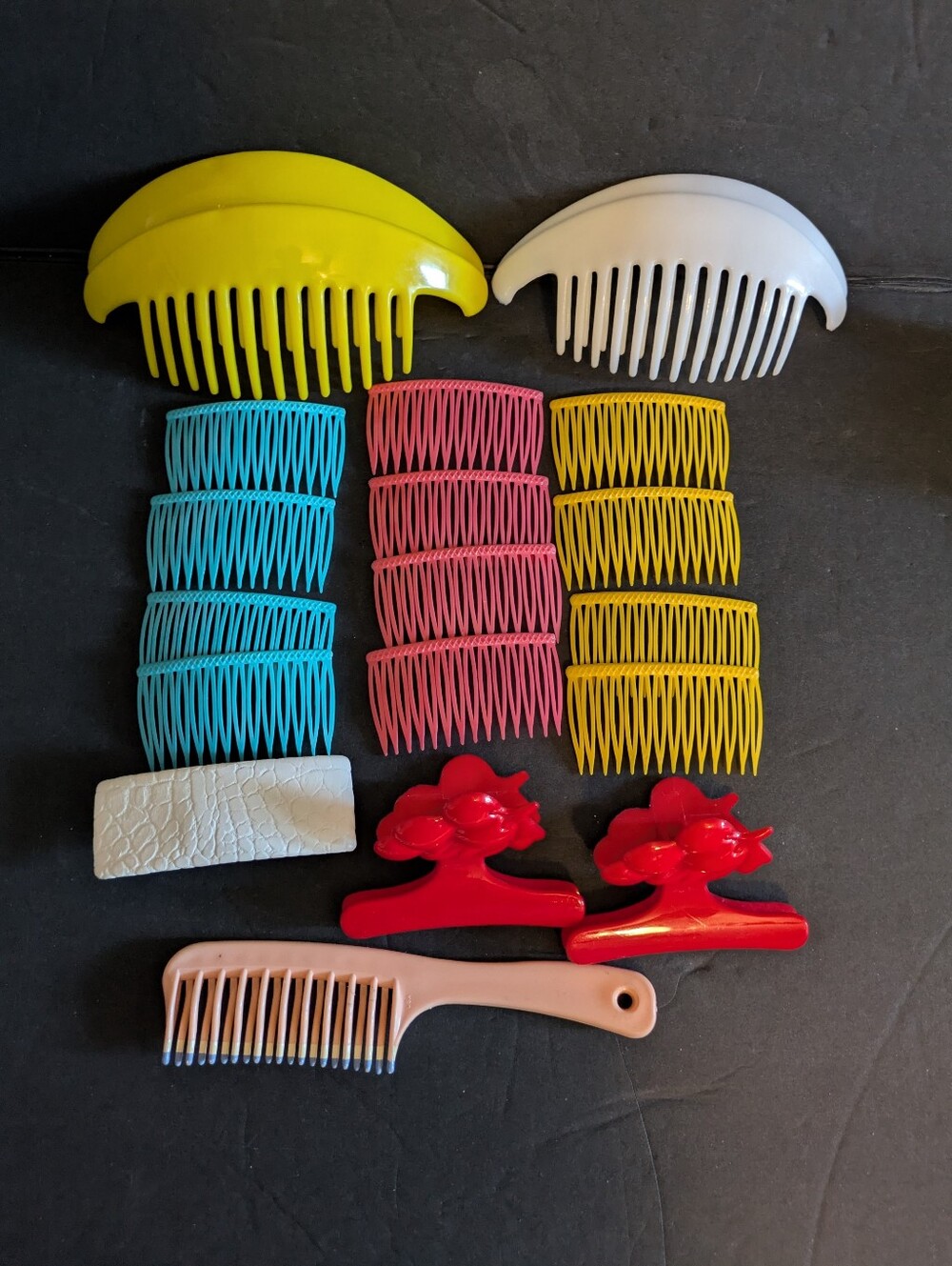 Hair Accessories Bundle 20  Yellow, White, Blue, Pink, Red